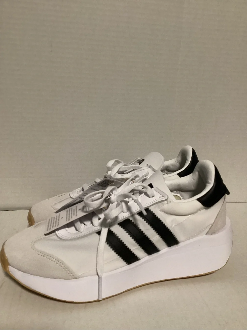 New adidas White with Black Stripes UNISEX